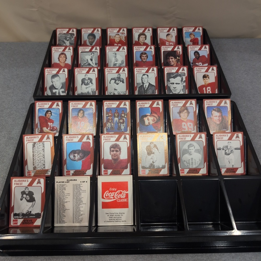 Vintage Alabama's Finest Coca-Cola Football Trading Cards Lot Crimson Tide NM - Picture 1 of 3